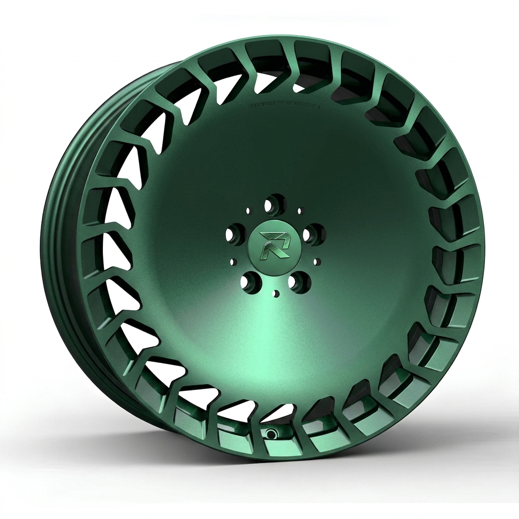 RZR CCIII forged wheel — Satin Emerald Metallic
