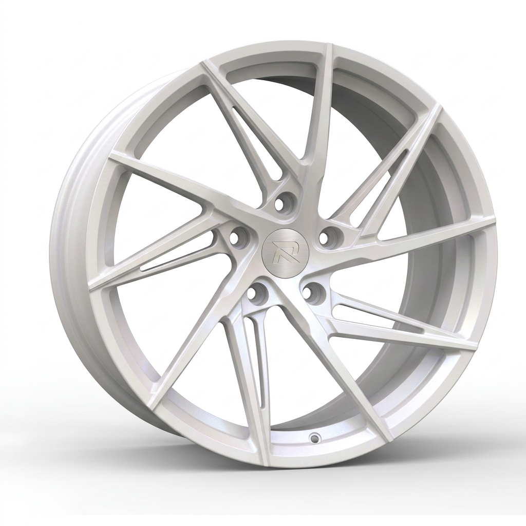 RZR CXII forged wheel — Satin White Pearl