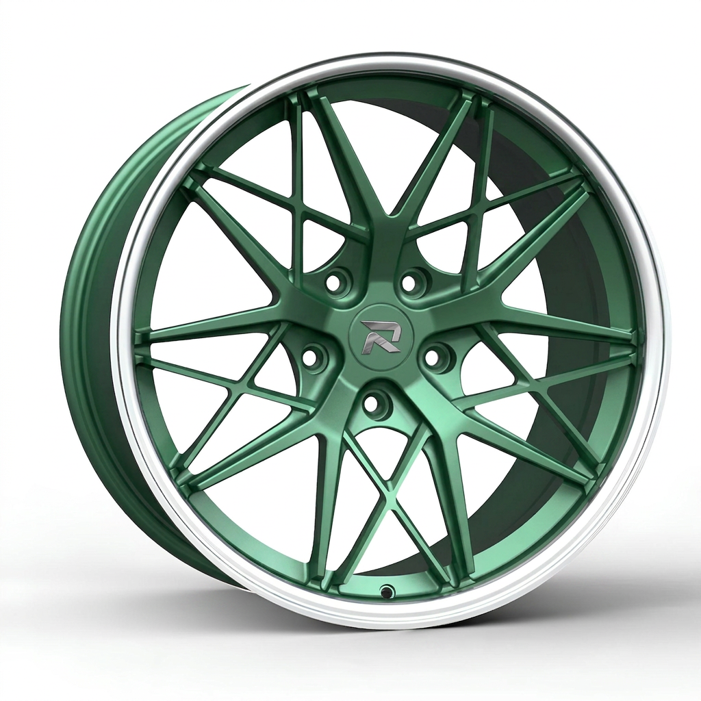 RZR CLXXIII forged wheel — Satin Emerald Metallic