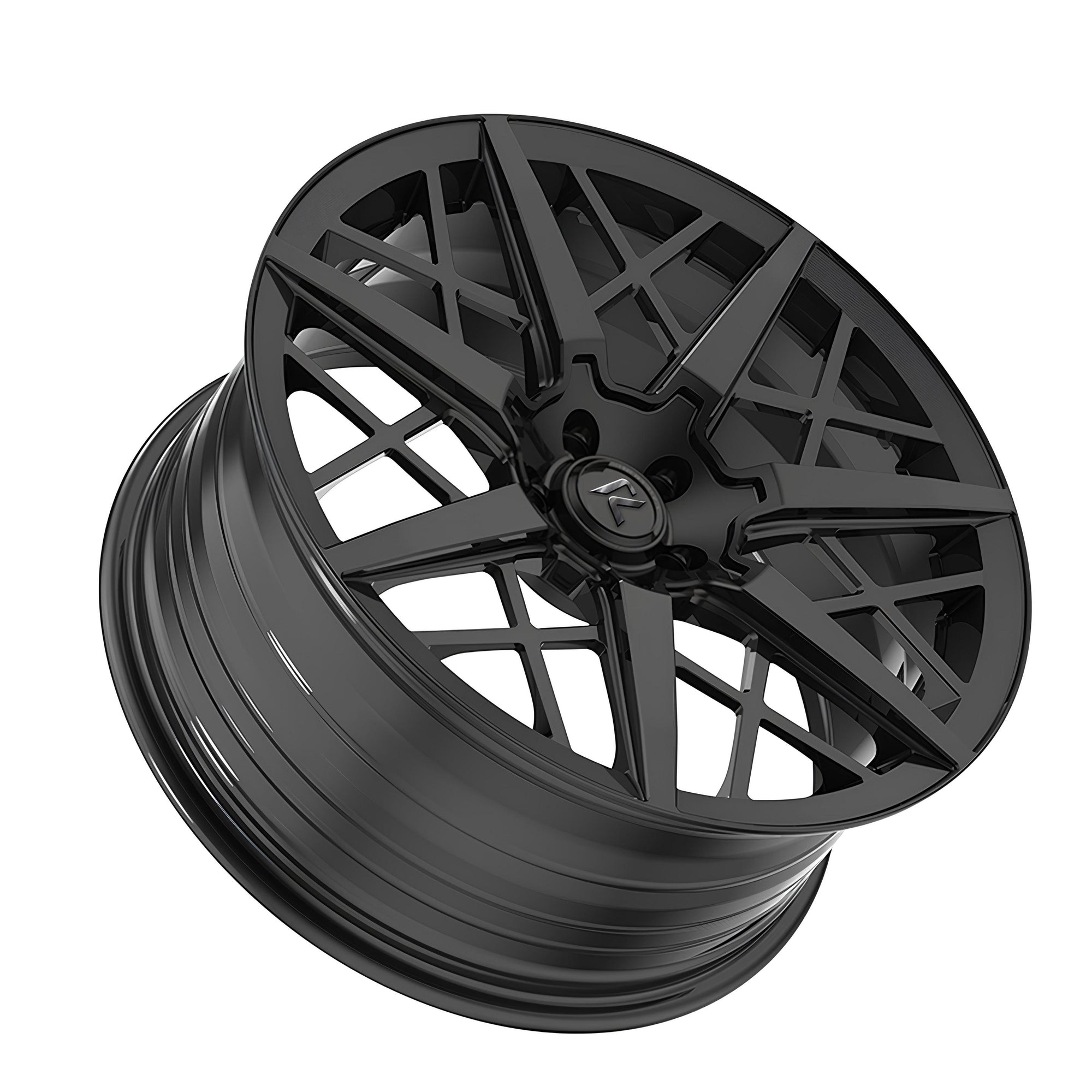 RZR LXXII forged wheel for Land Rover Range Rover Sport — A wide five-star directional design with sculpted blade rotation.