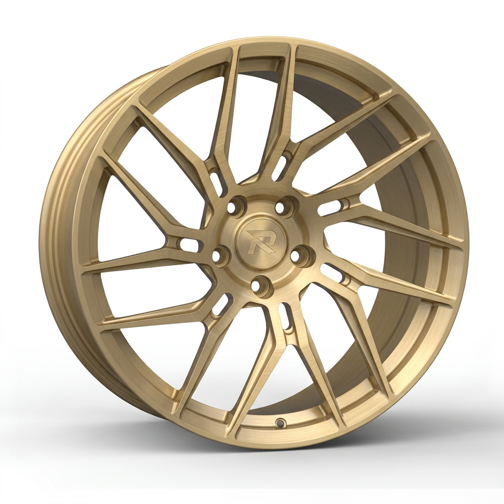RZR CLXIII forged wheel — Brushed Champagne Gold