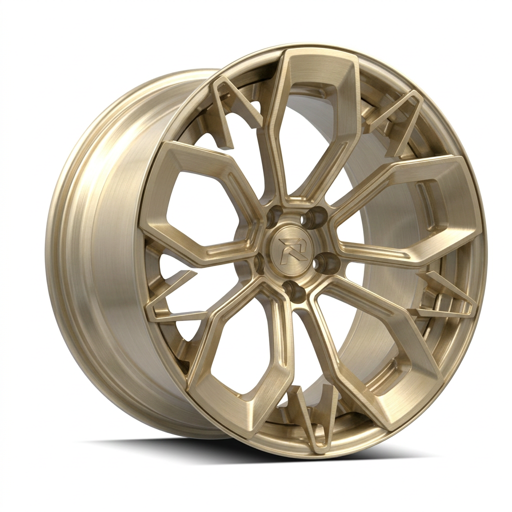 RZR CVI forged wheel — Brushed Champagne Gold