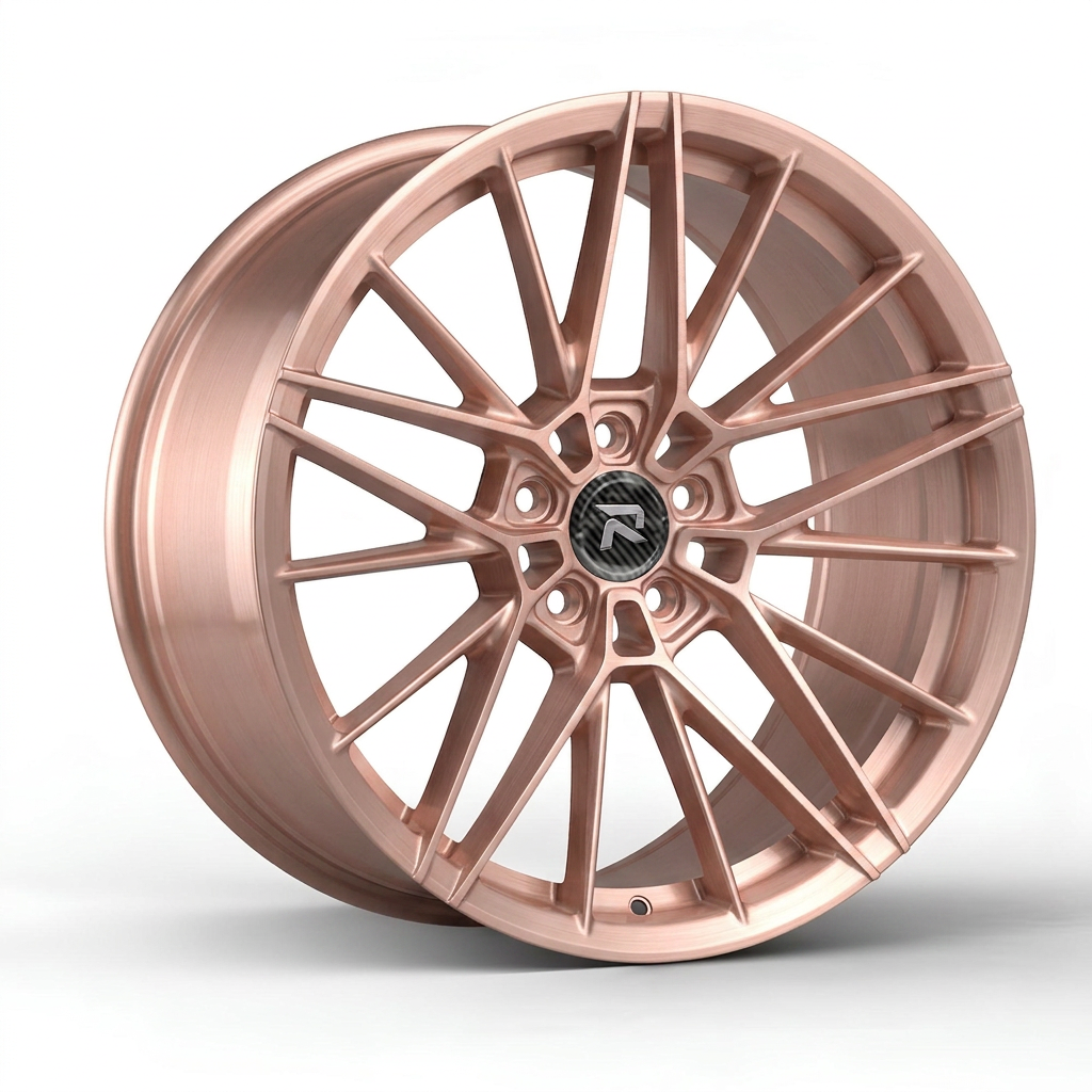 RZR CLVIII forged wheel — Brushed Rose Gold
