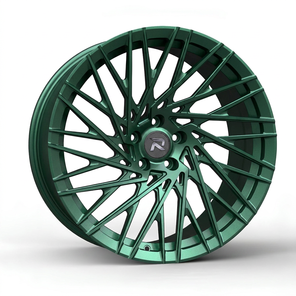 RZR CXCV forged wheel — Satin Emerald Metallic