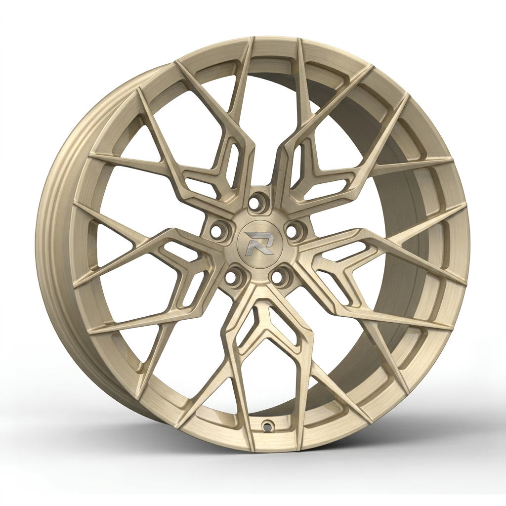 RZR CLXXI forged wheel — Brushed Champagne Gold