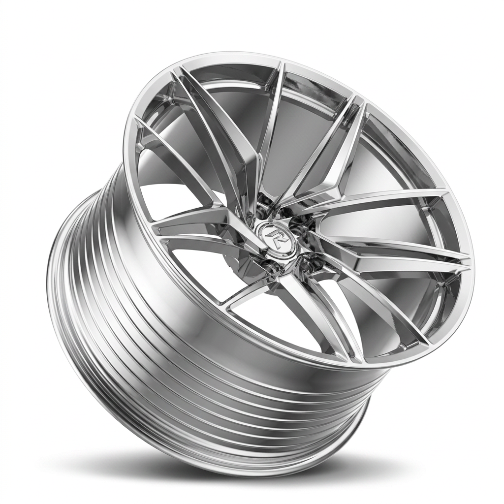 RZR LXXV forged wheel — Full Polished Chrome