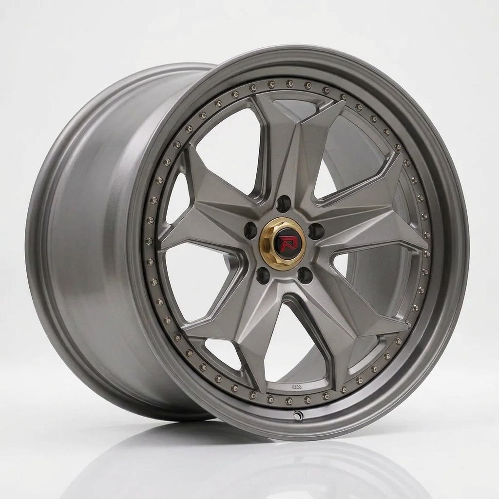 RZR XXXIV forged wheel — Satin Titanium Grey