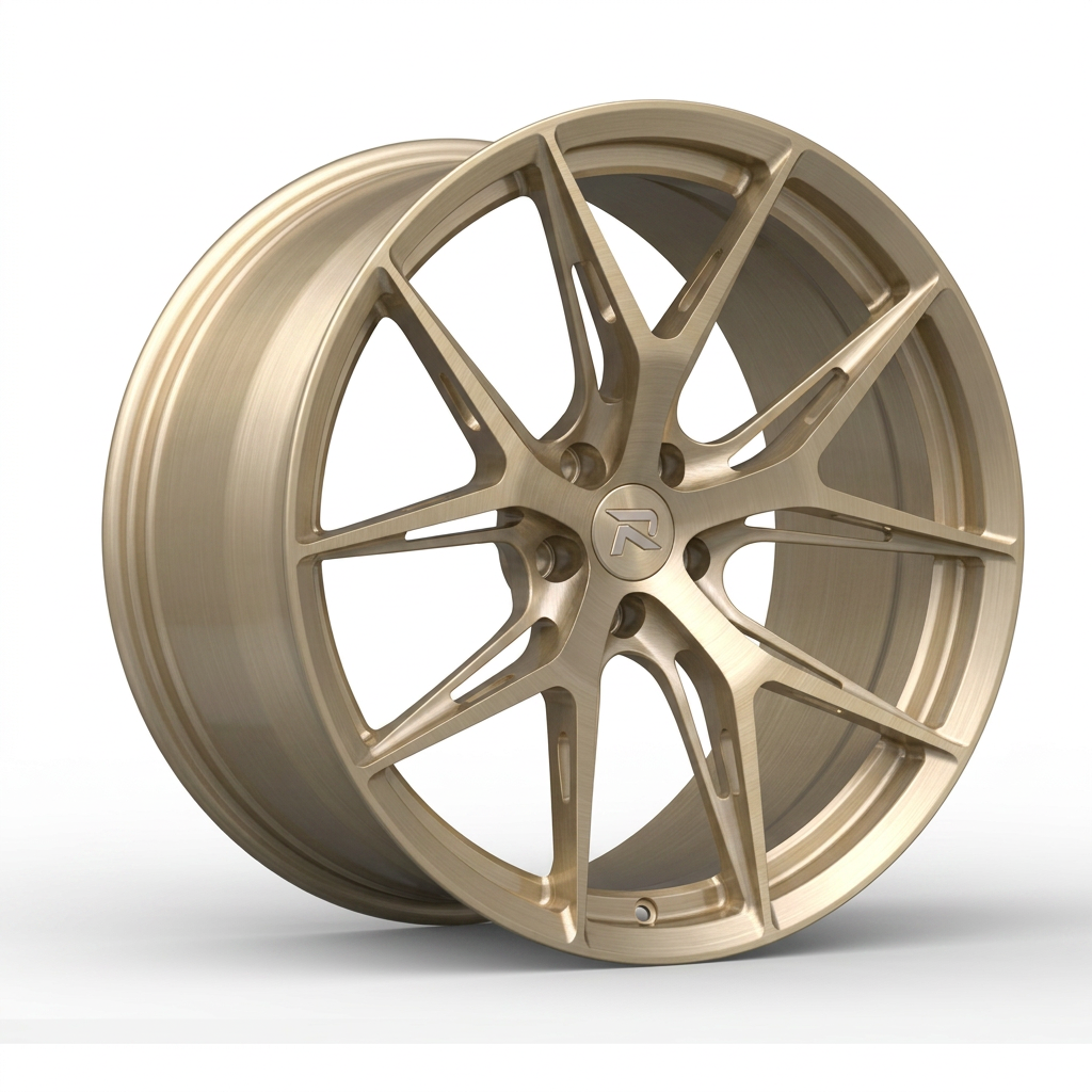 RZR CXCVII forged wheel — Brushed Champagne Gold