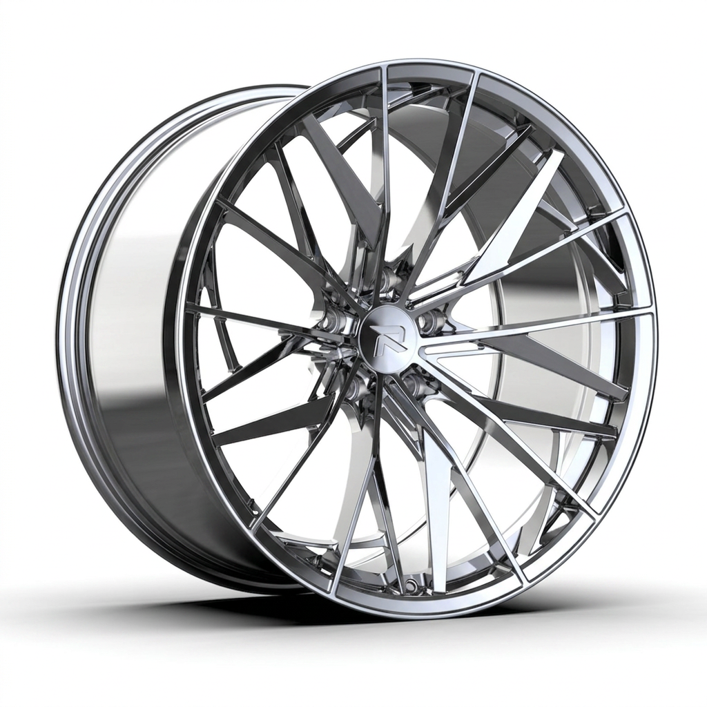 RZR CXXXIV forged wheel — Full Polished Chrome
