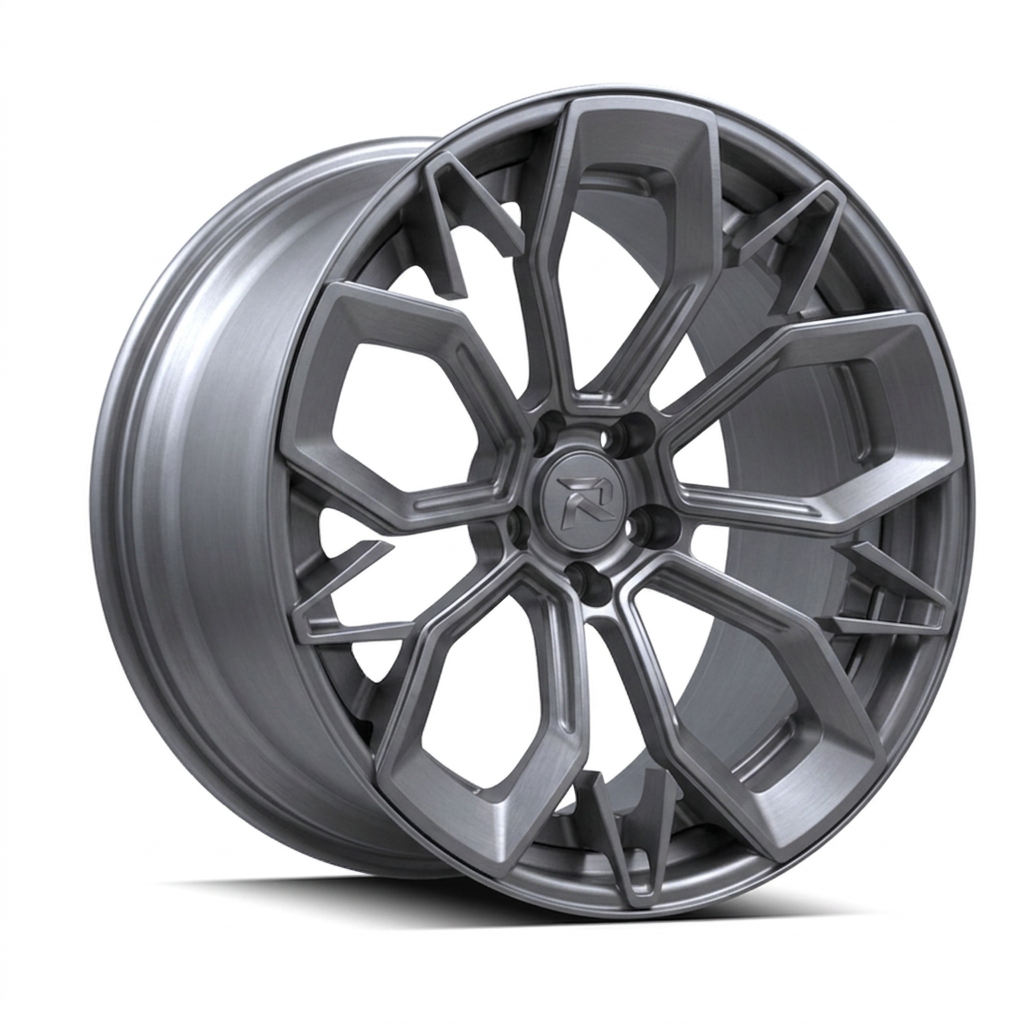 RZR CVI forged wheel — Satin Titanium Grey