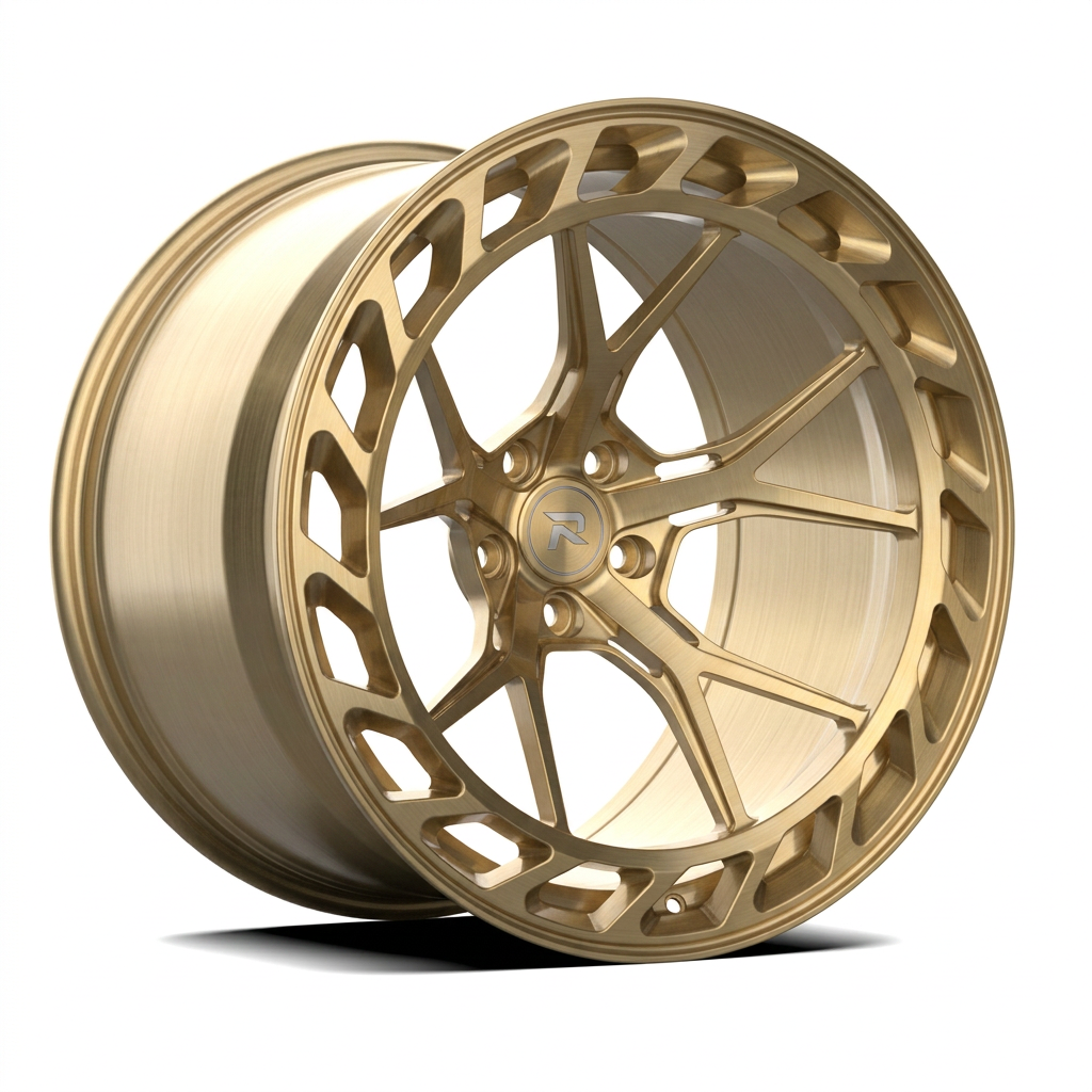 RZR CLXXXV forged wheel — Brushed Champagne Gold