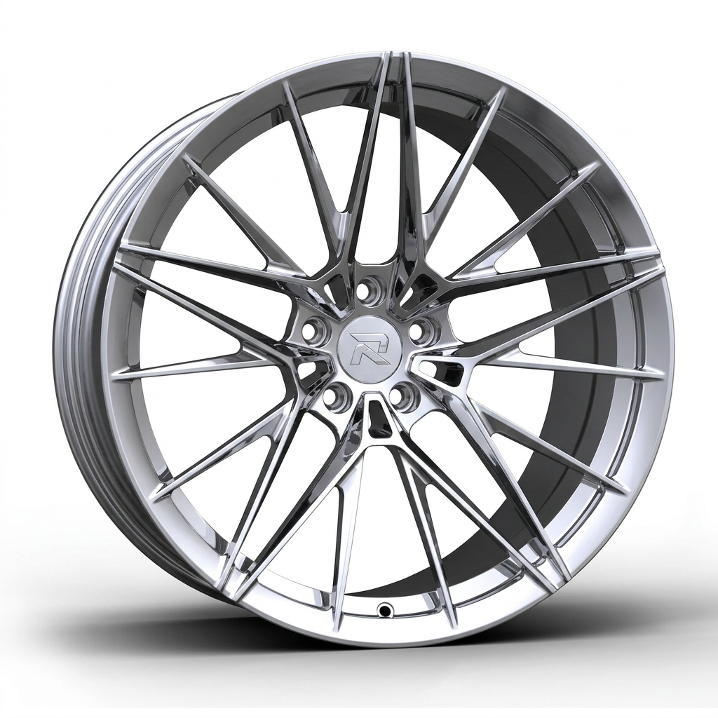 RZR CLXXXVII forged wheel — Full Polished Chrome