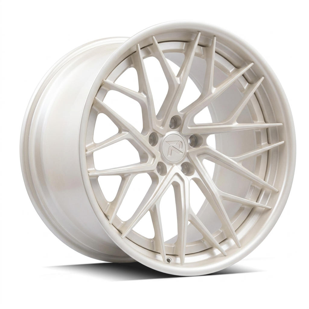 RZR XCIII forged wheel — Satin White Pearl