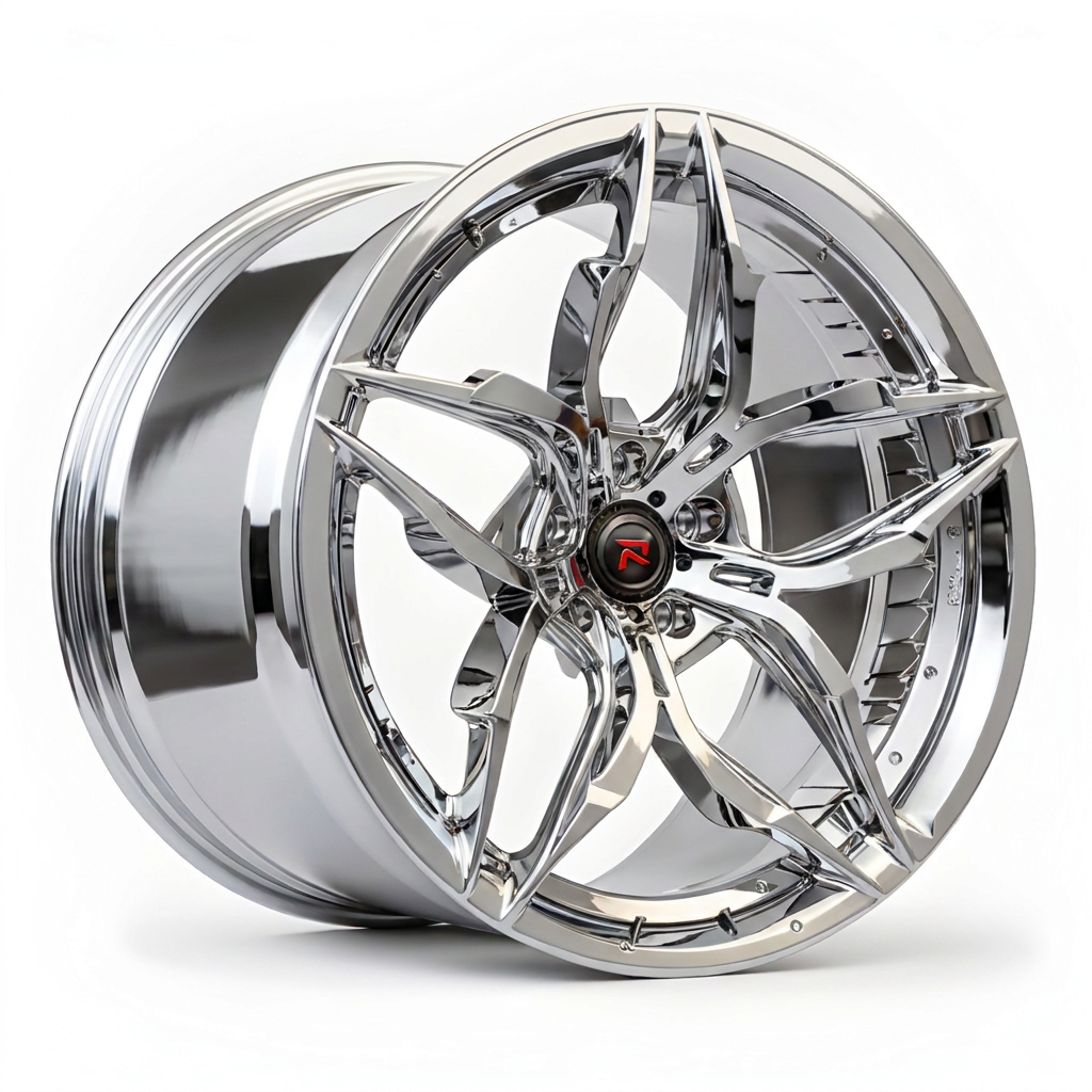 RZR XVI forged wheel — Fully Polished Chrome