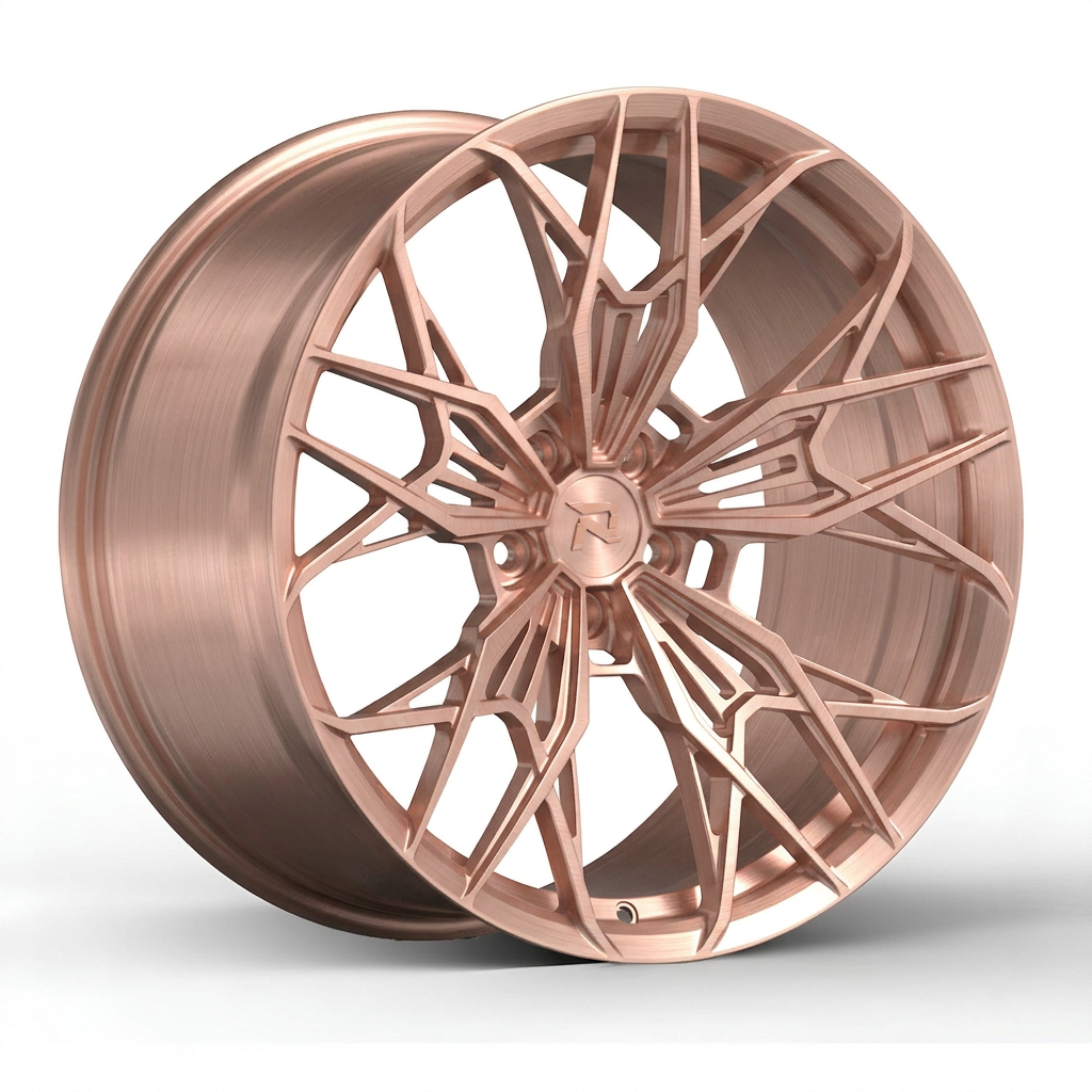 RZR CLXXXVI forged wheel — Brushed Rose Gold