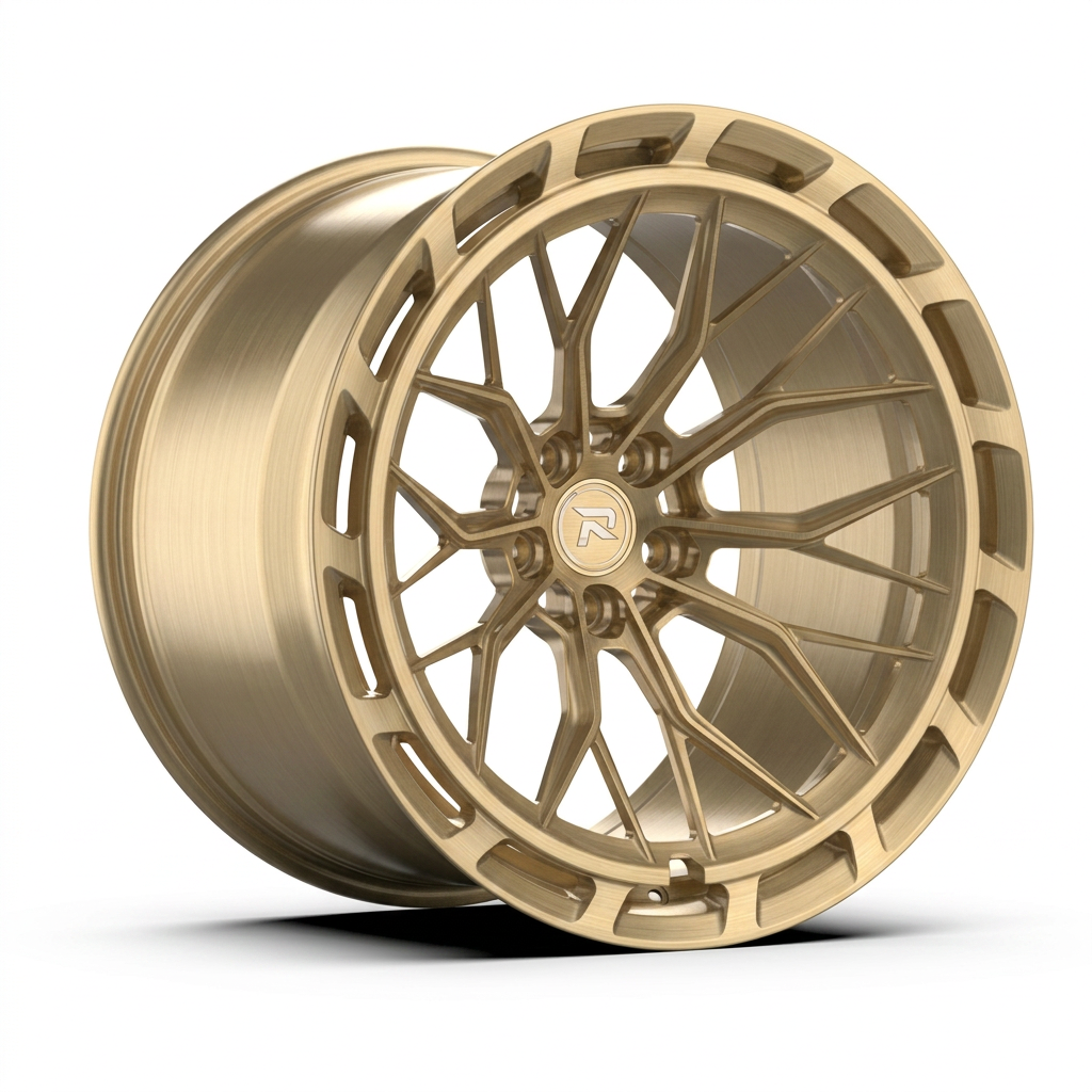 RZR CXLVIII forged wheel — Brushed Champagne Gold