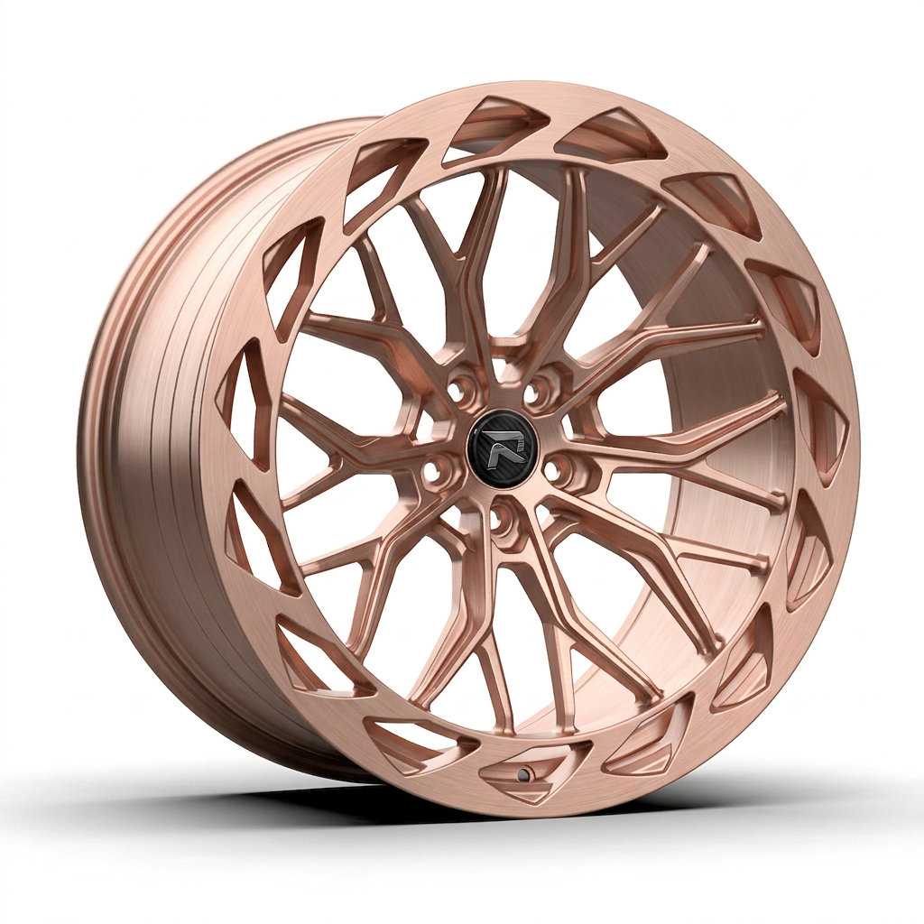RZR CXXIII forged wheel — Brushed Rose Gold