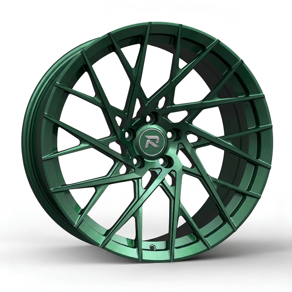 RZR CXV forged wheel — Satin Emerald Metallic