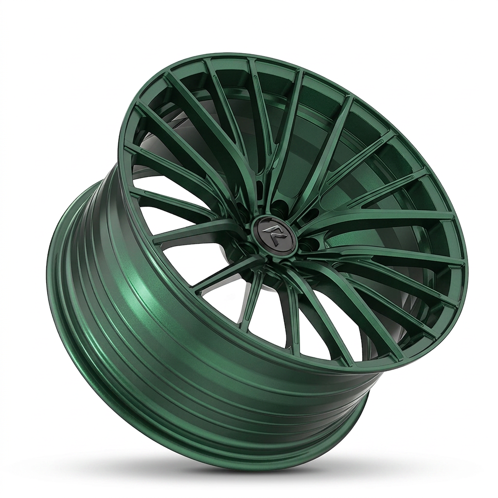 RZR LXXVI forged wheel — Satin Emerald Metallic