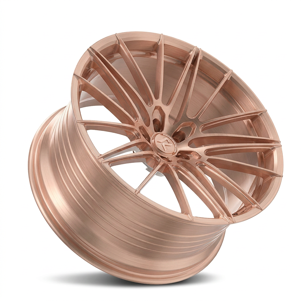 RZR LXXIII forged wheel — Brushed Rose Gold