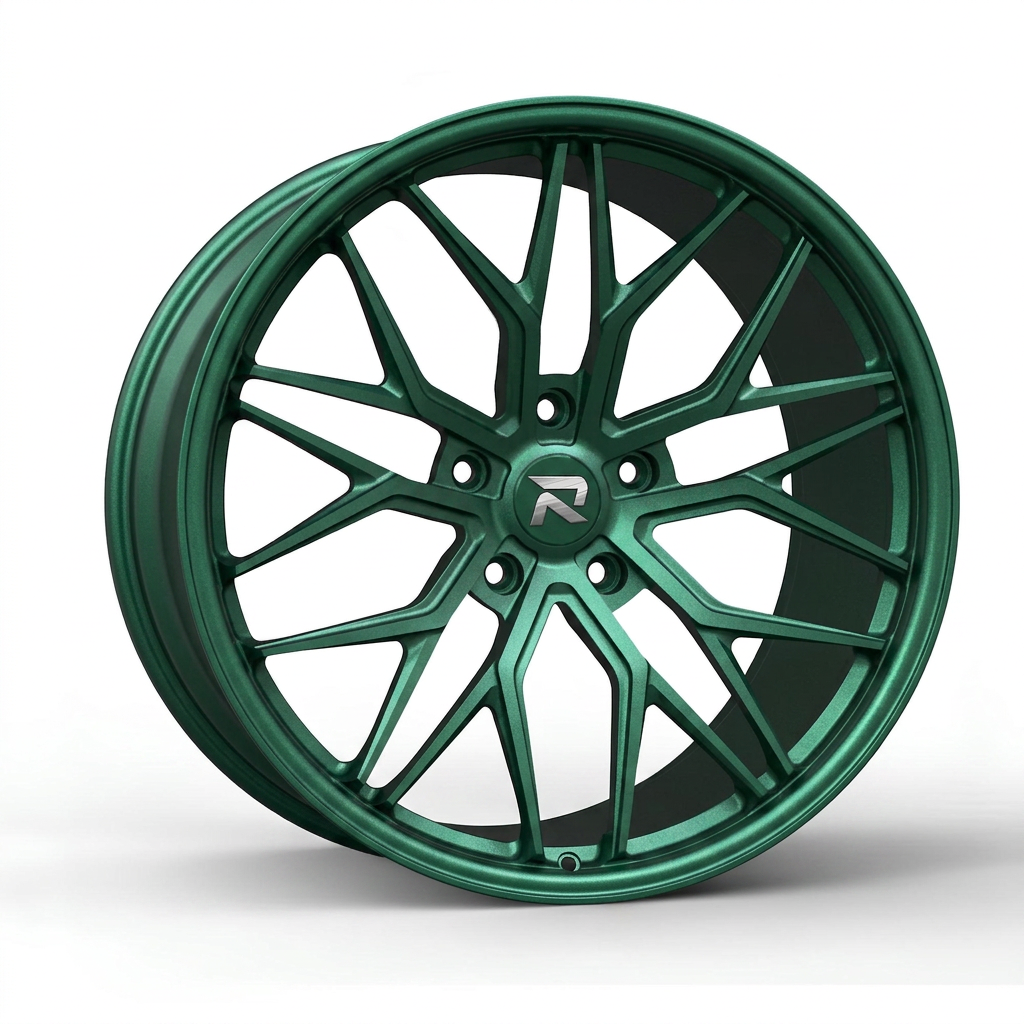 RZR CXXXI forged wheel — Satin Emerald Metallic