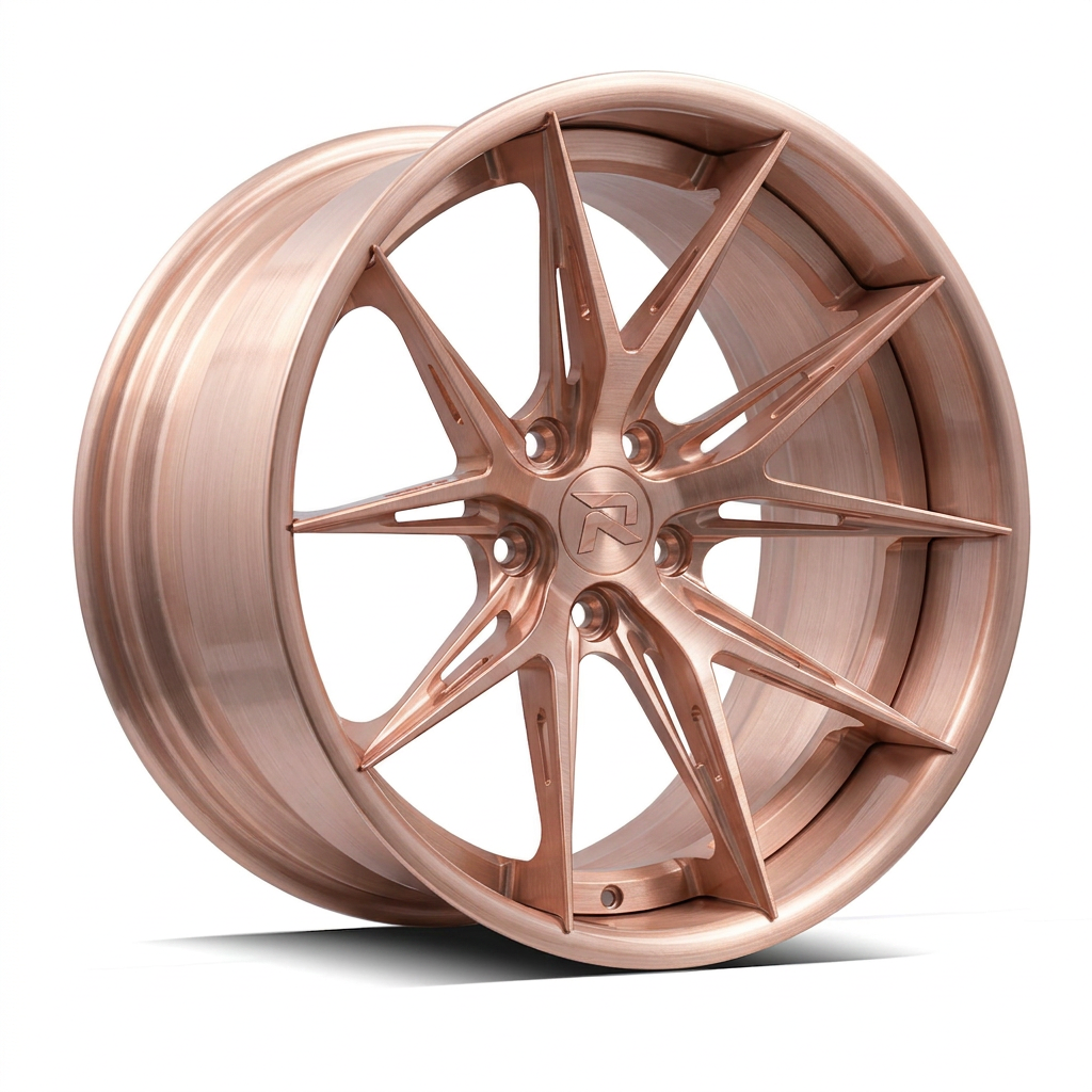 RZR XCII forged wheel — Brushed Rose Gold