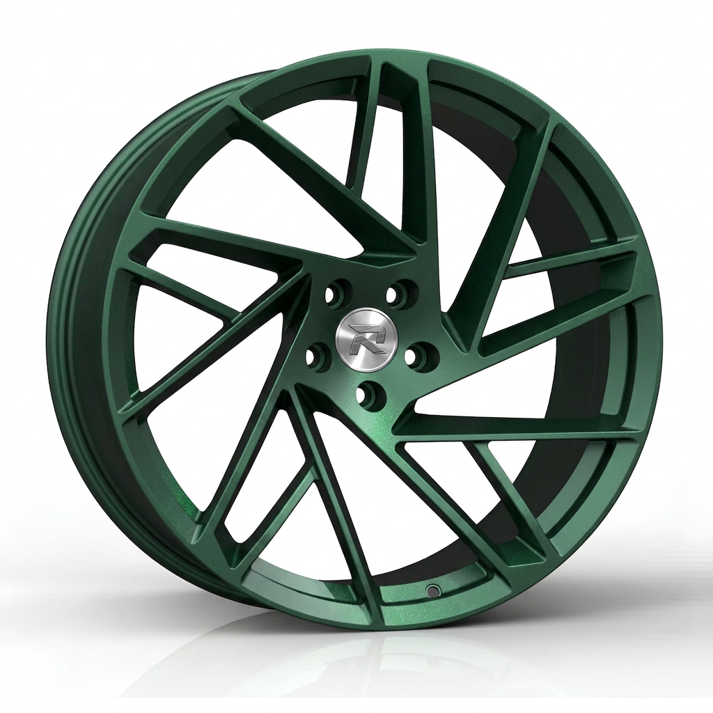 RZR CXIII forged wheel — Satin Emerald Metallic