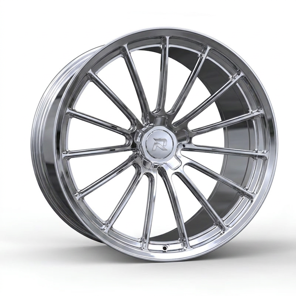 RZR CXCIV forged wheel — Full Polished Chrome