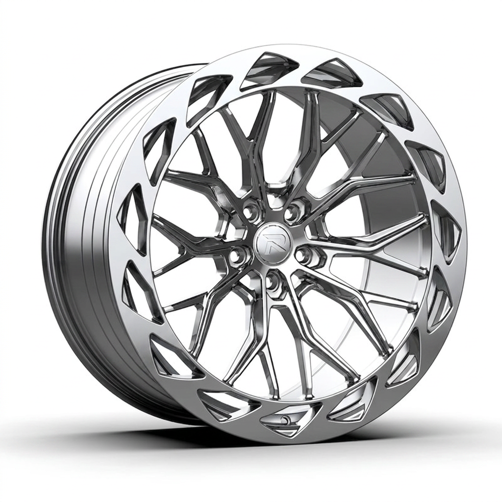 RZR CXXIII forged wheel — Full Polished Chrome