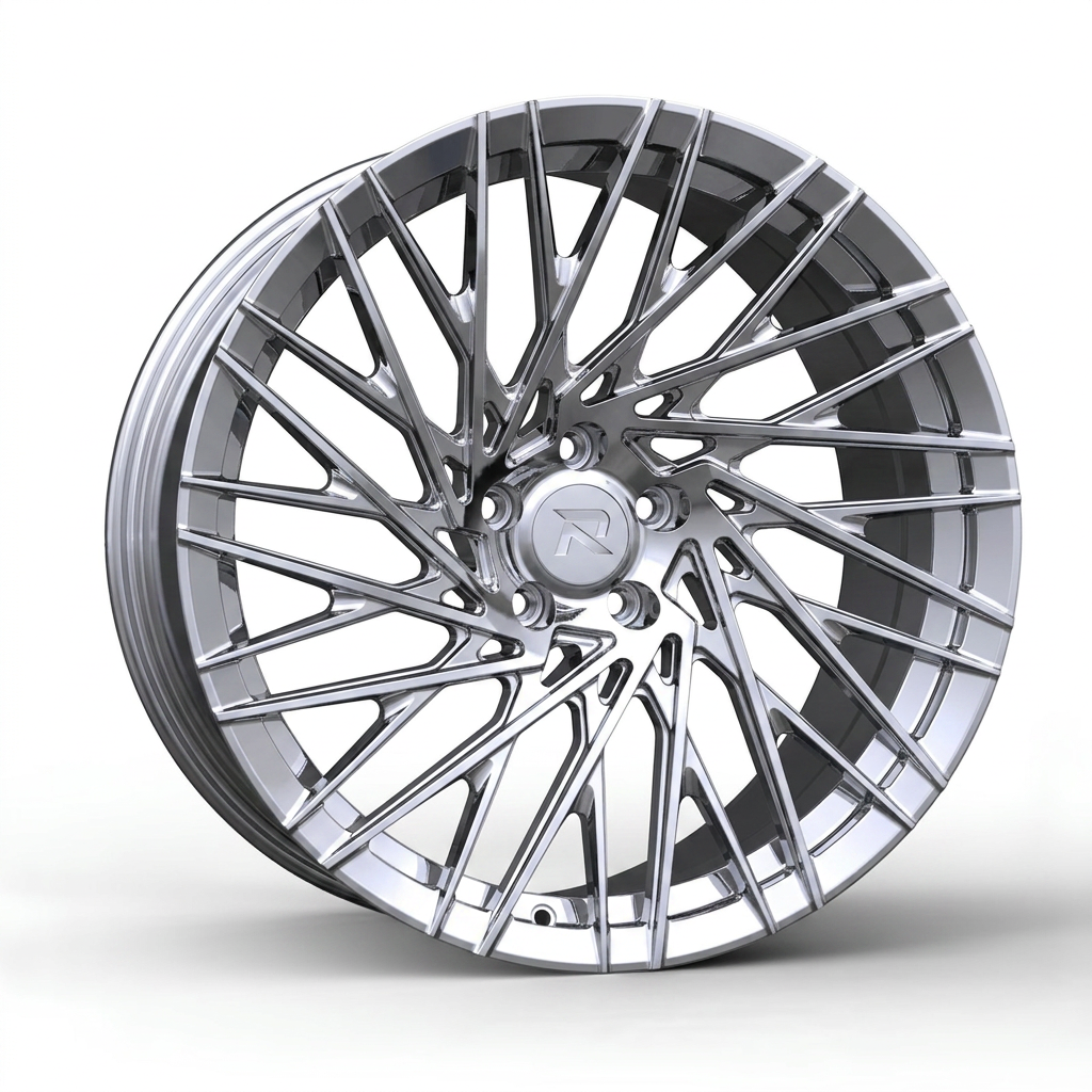 RZR CXCV forged wheel — Full Polished Chrome