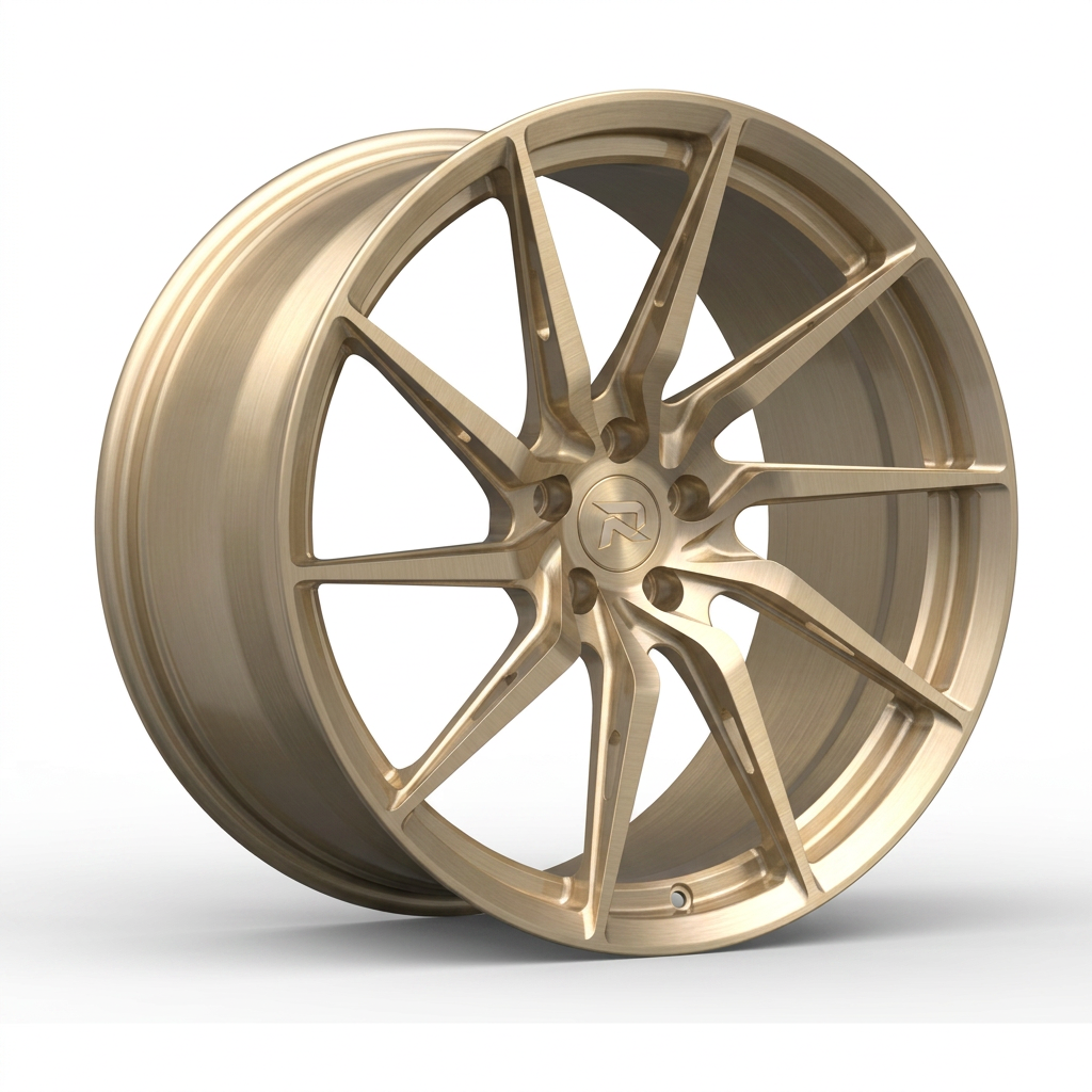 RZR CXLIV forged wheel — Brushed Champagne Gold