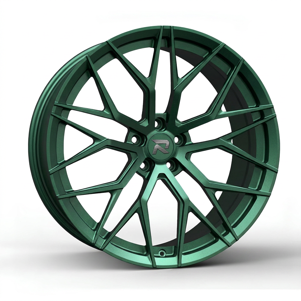 RZR CXXIX forged wheel — Satin Emerald Metallic