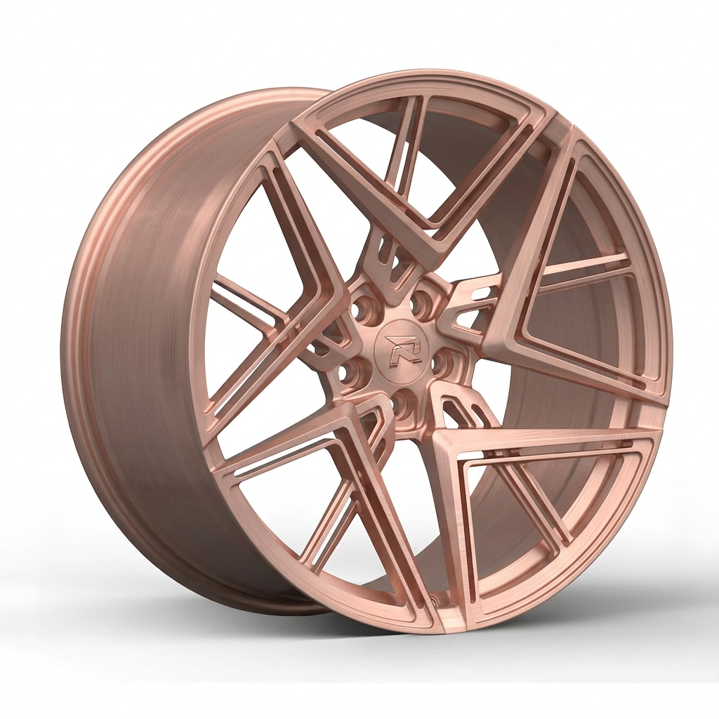 RZR CXXXII forged wheel — Brushed Rose Gold