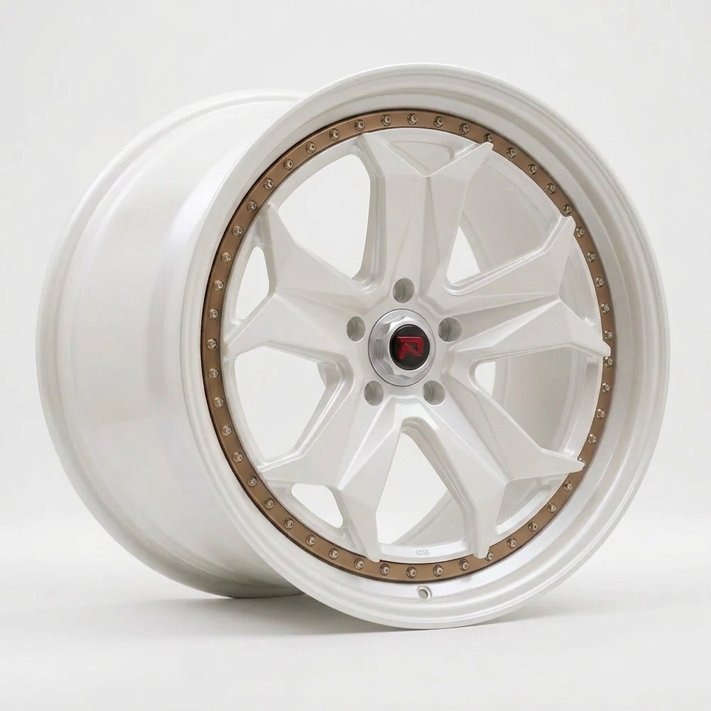 RZR XXXIV forged wheel — Satin White Pearl
