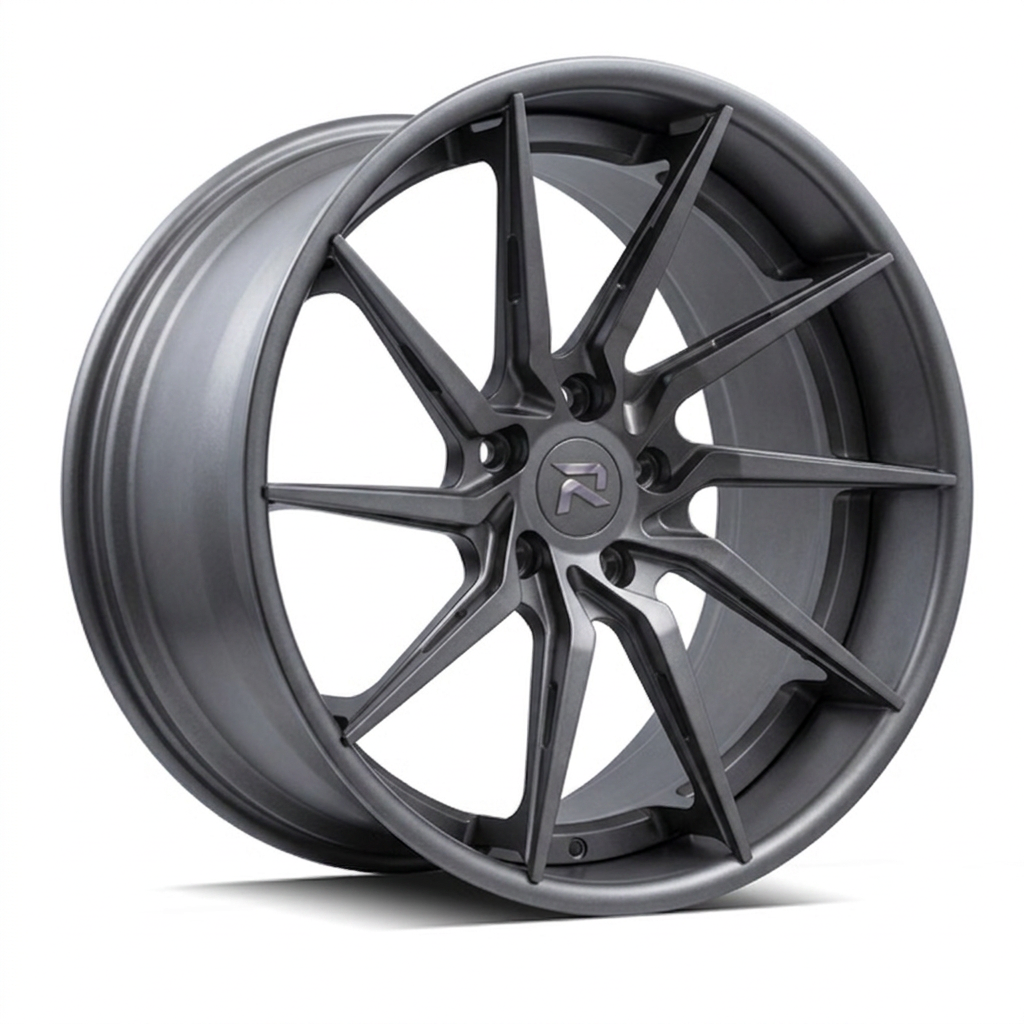 RZR XCIV forged wheel — Satin Titanium Grey