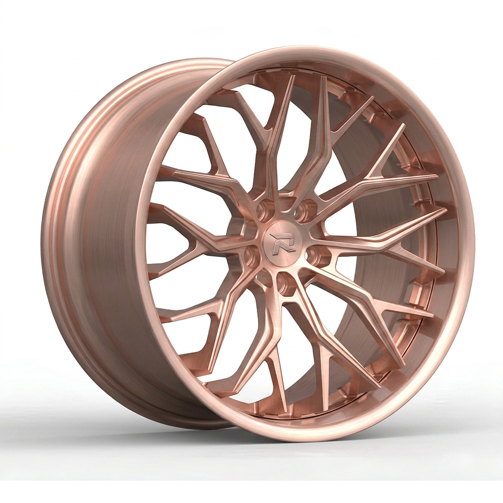 RZR CXCVI forged wheel — Brushed Rose Gold