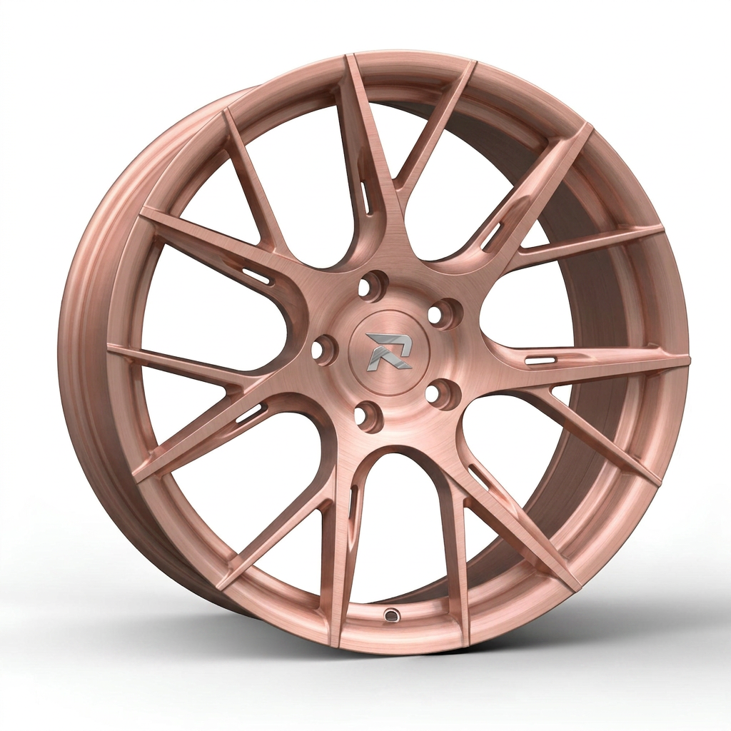 RZR CLXXVII forged wheel — Brushed Rose Gold