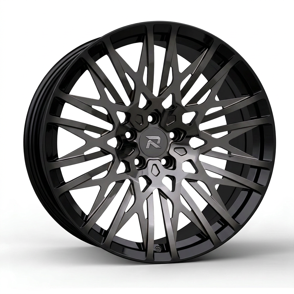 RZR CCVI forged wheel — Smoked Chrome / Gloss Black