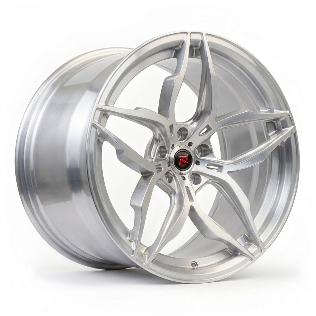RZR XVI forged wheel — Brushed Polished Aluminium