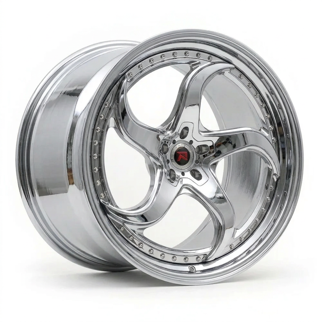 RZR XXVII forged wheel — Full Polished Chrome