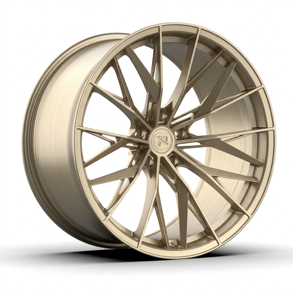 RZR CXXXVI forged wheel — Brushed Champagne Gold