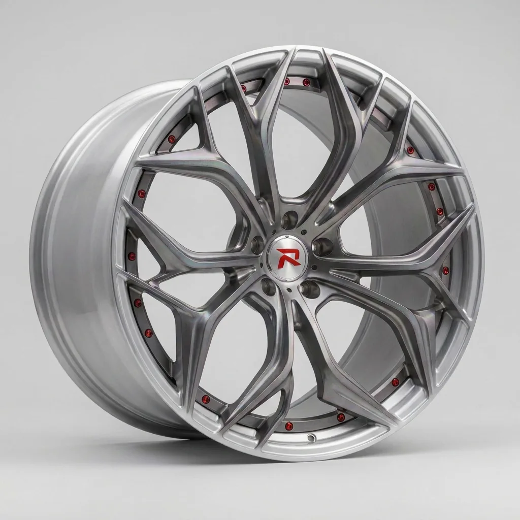 RZR XIX bespoke finish — Brushed Silver / Red Hardware