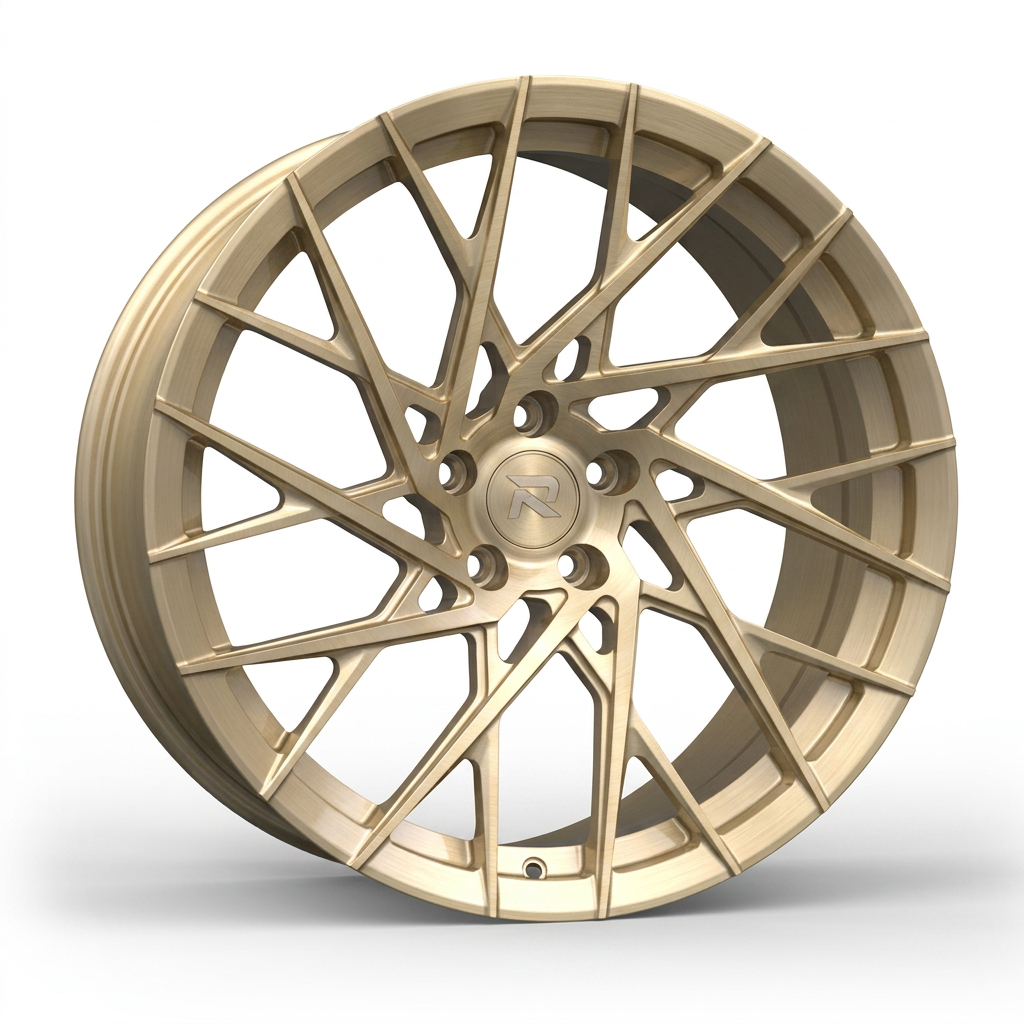 RZR CXV forged wheel — Brushed Champagne Gold