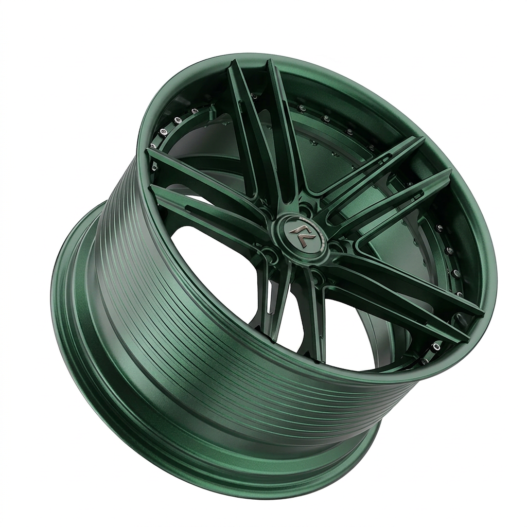RZR LXIX forged wheel — Satin Emerald Metallic