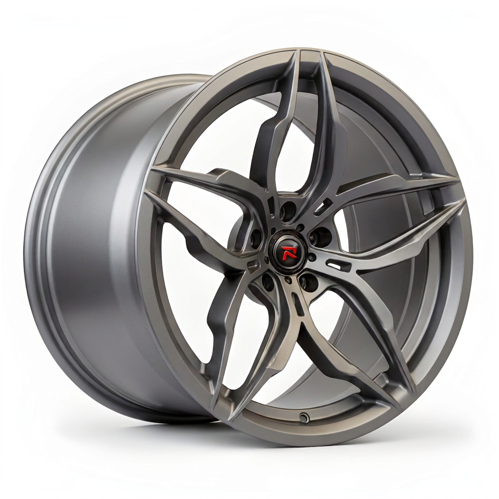 RZR XVI forged wheel — Satin Gunmetal / Brushed Face