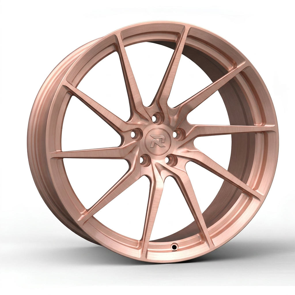 RZR CCIV forged wheel — Brushed Rose Gold