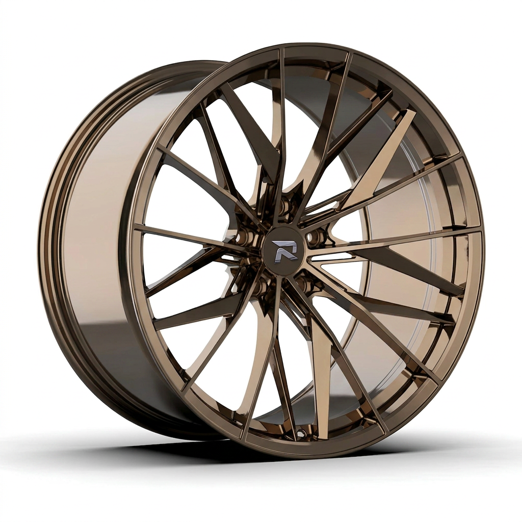 RZR CXXXVIII forged wheel — Tinted Bronze Chrome