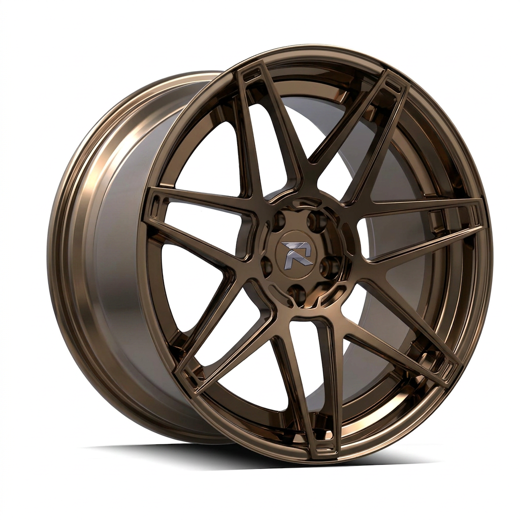 RZR XCVIII forged wheel — Tinted Bronze Chrome