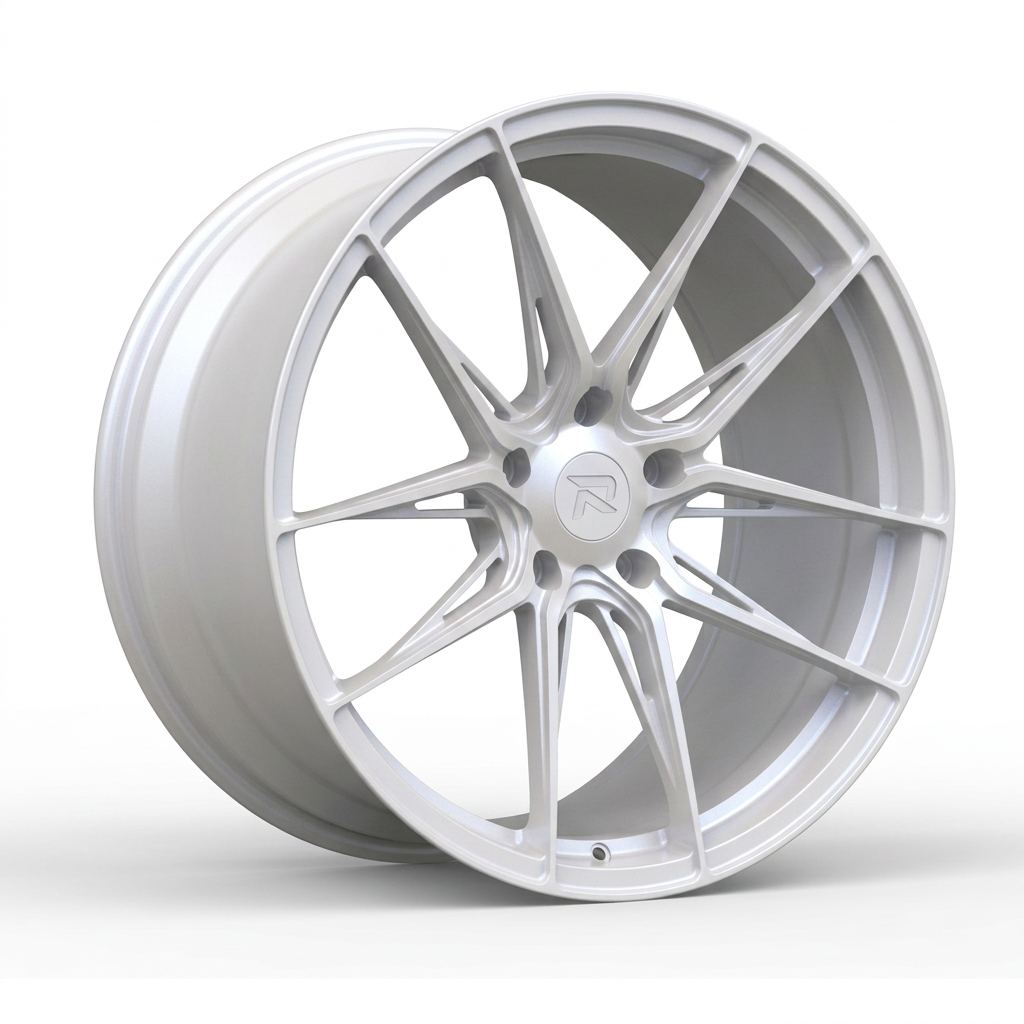 RZR CXCIX forged wheel — Satin White Pearl