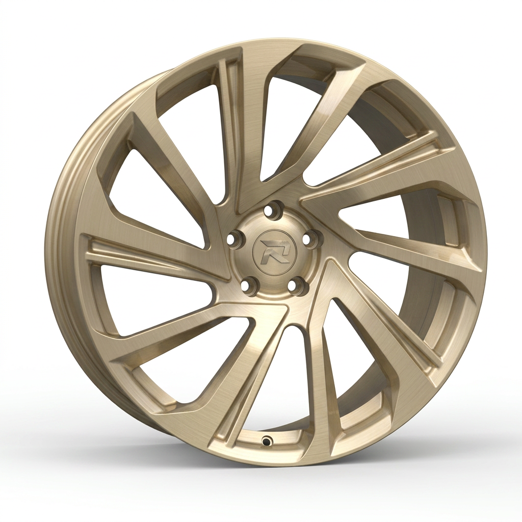 RZR CLIX forged wheel — Brushed Champagne Gold
